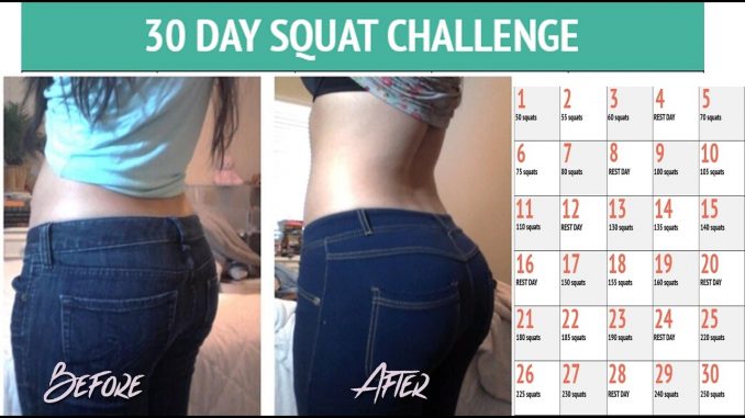 30 Day Squat Challenge Before And After Photos